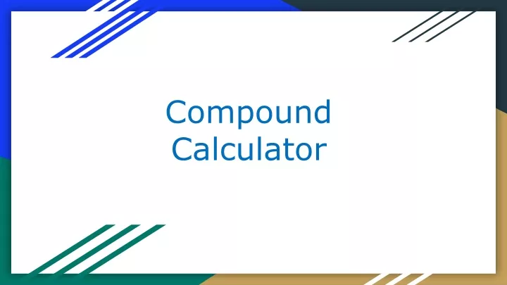 compound calculator