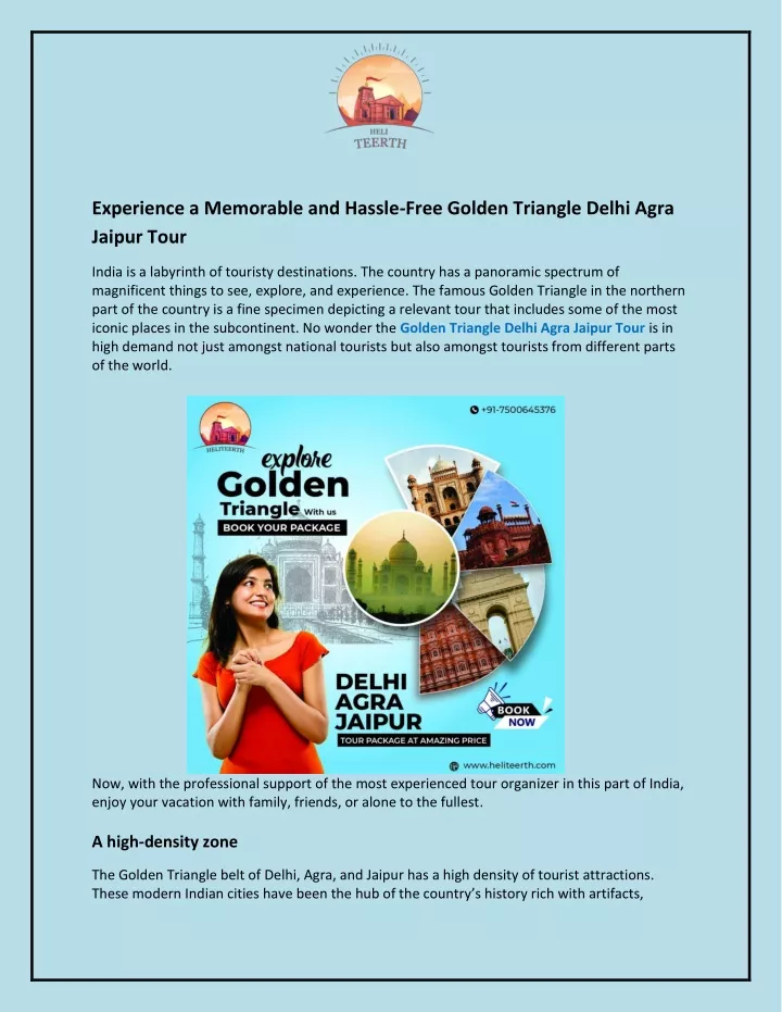 experience a memorable and hassle free golden