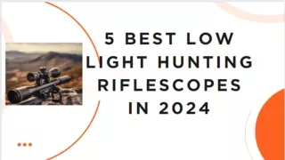 5 Best Low Light Hunting Riflescopes In 2024