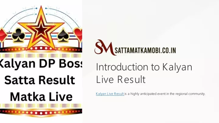 introduction to kalyan live result