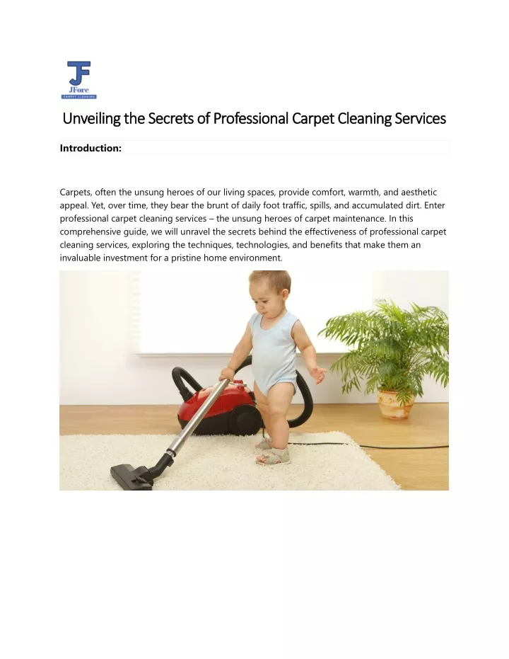 unveiling the secrets of professional carpet