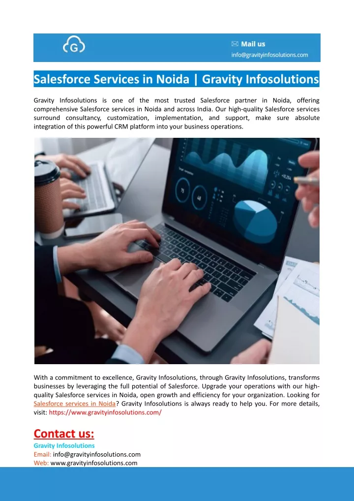 salesforce services in noida gravity infosolutions