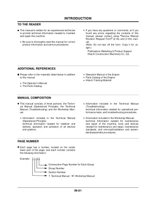 Hitachi EX120-5 Excavator Service Repair Manual