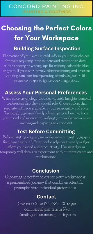 Choosing the Perfect Colors for Your Workspace