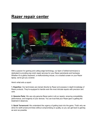 Razer repair center