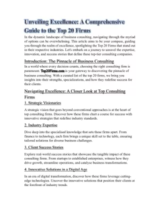 in the dynamic landscape of business consulting