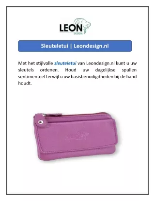 Sleuteletui  Leondesign.nl