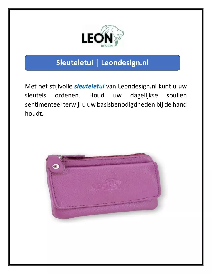 sleuteletui leondesign nl