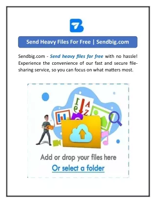 send heavy files for free sendbig com