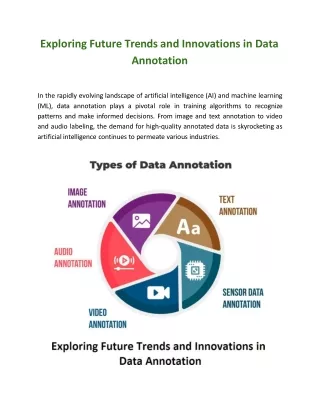 Exploring Future Trends and Innovations in Data Annotation