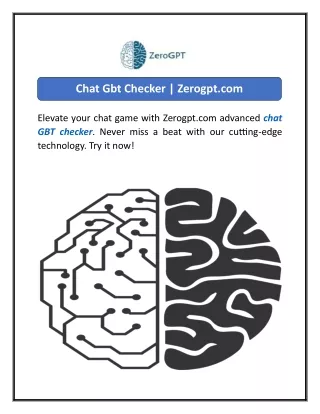 chat gbt checker zerogpt com