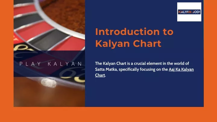 introduction to kalyan chart