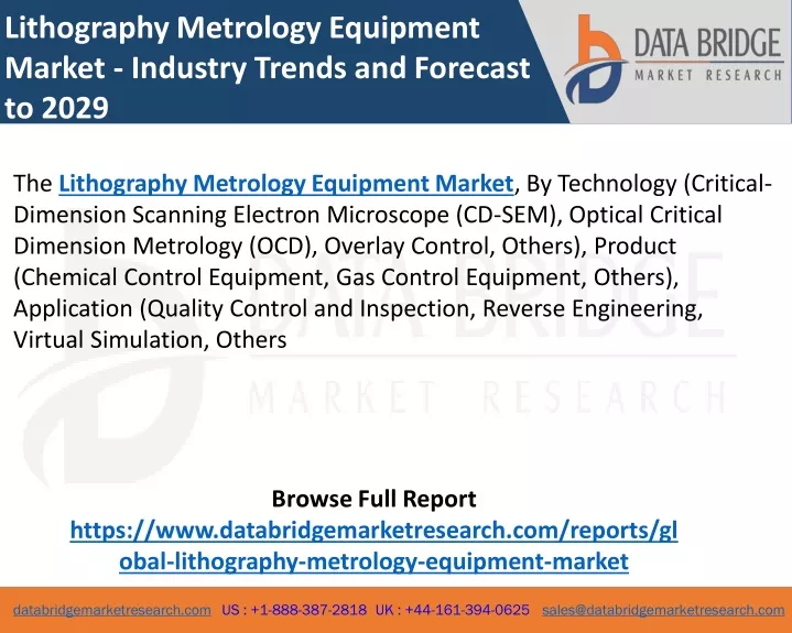lithography metrology equipment market industry