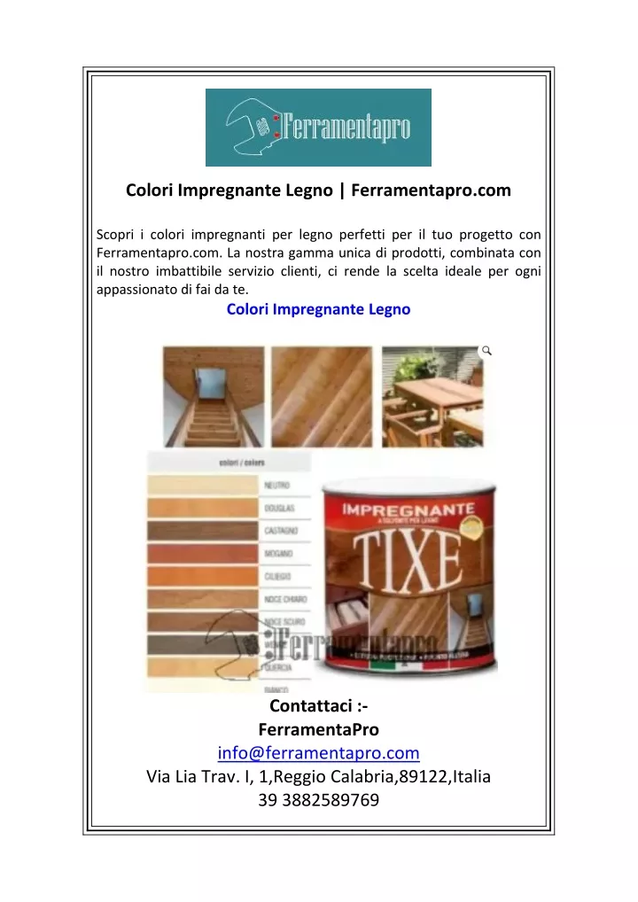 colori impregnante legno ferramentapro com