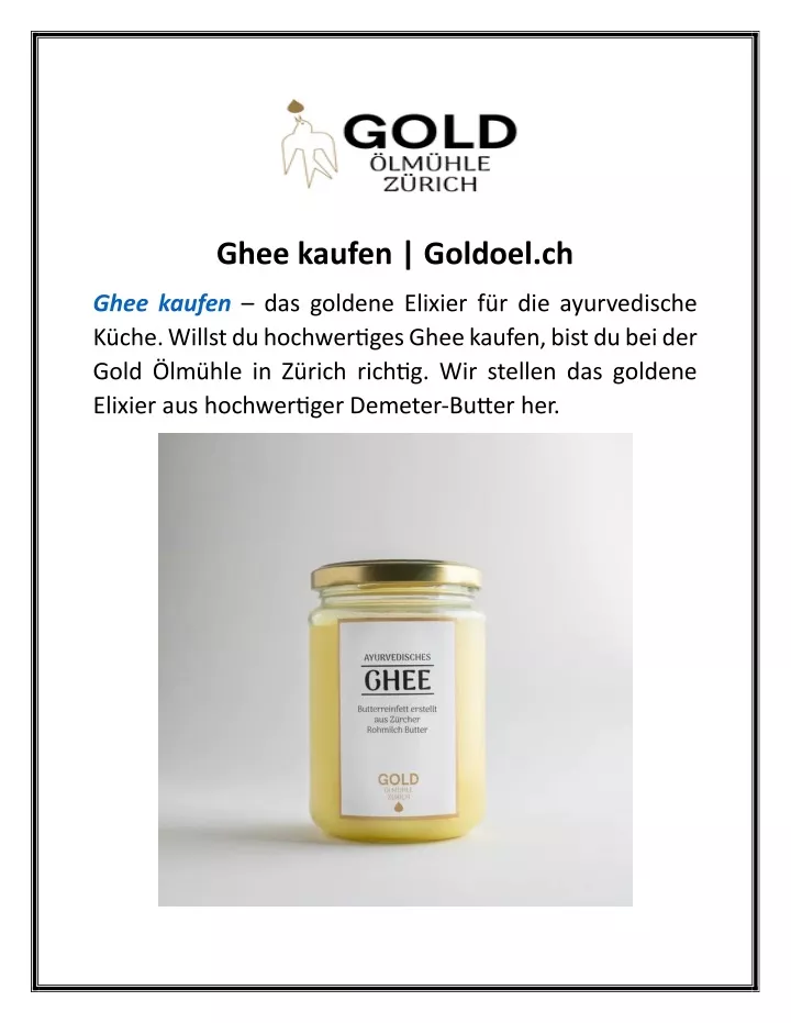 ghee kaufen goldoel ch