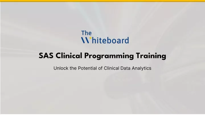 sas clinical programming training