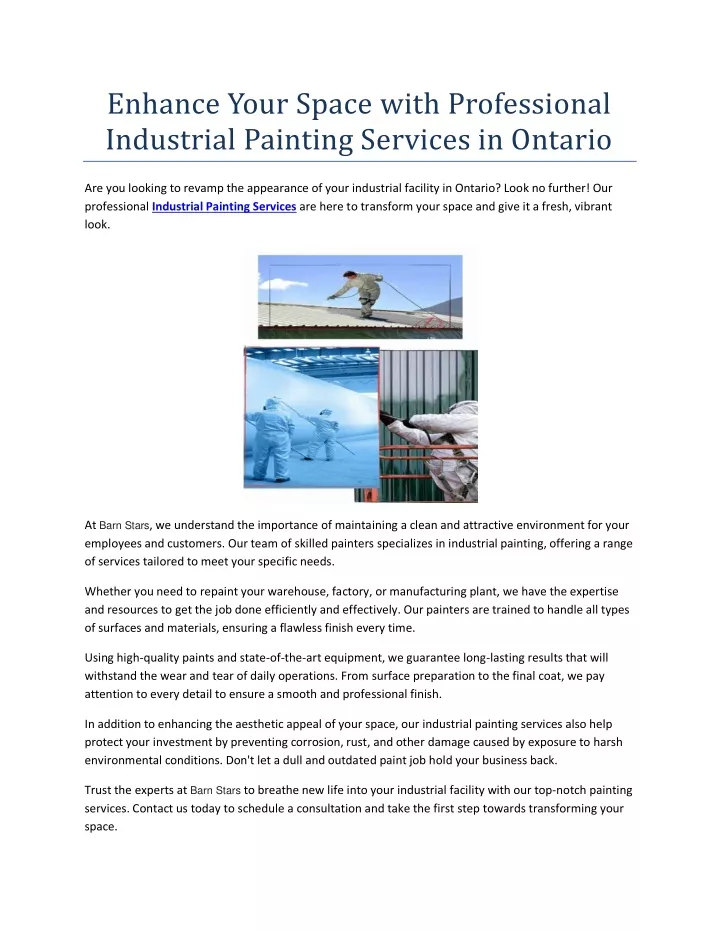 enhance your space with professional industrial