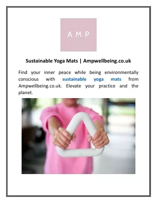 Sustainable Yoga Mats Ampwellbeing.co.uk