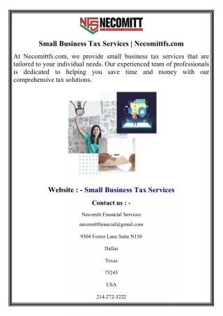 Small Business Tax Services  Necomittfs.com