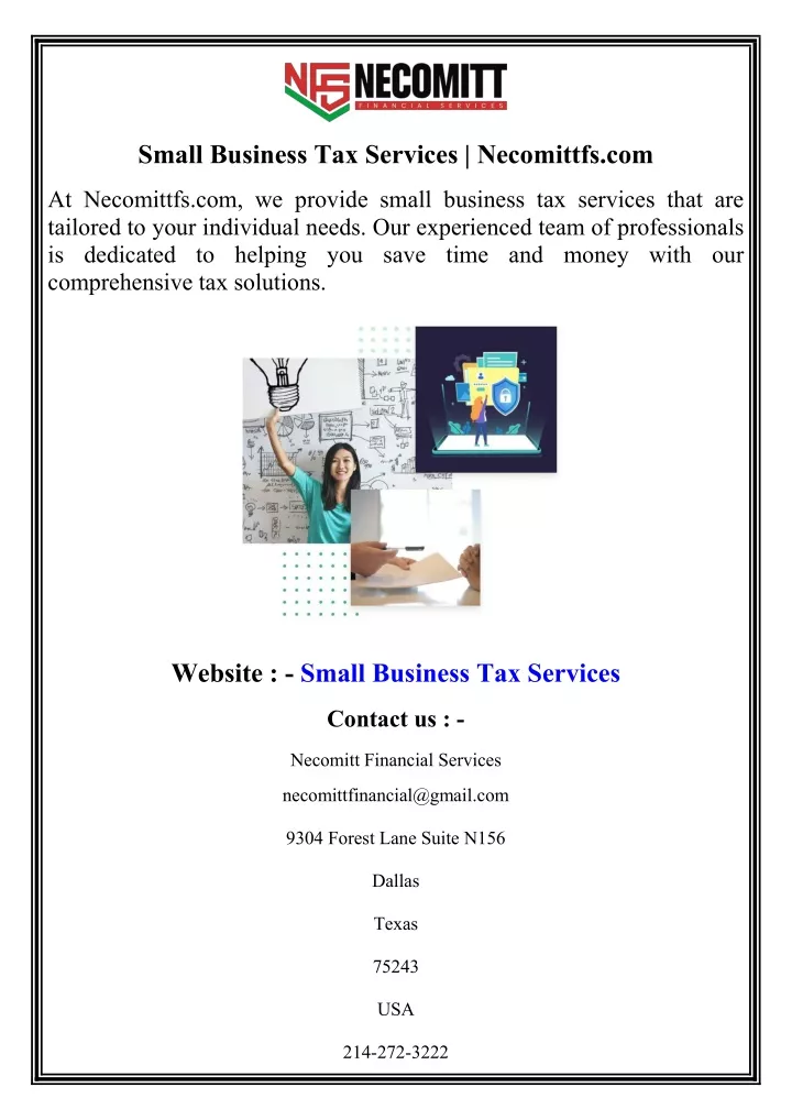 small business tax services necomittfs com
