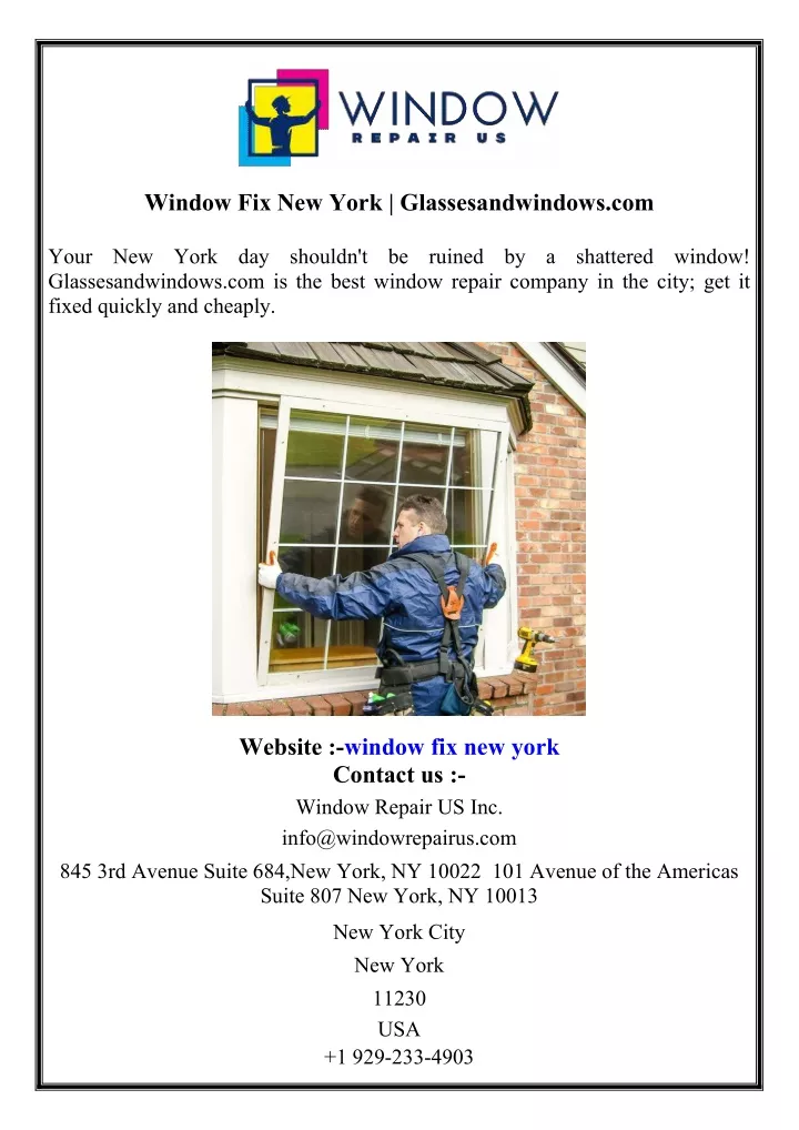 window fix new york glassesandwindows com