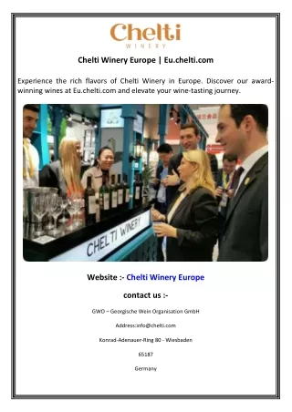 chelti winery europe eu chelti com