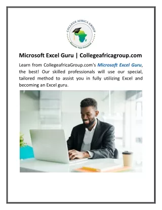 Microsoft Excel Guru Collegeafricagroup