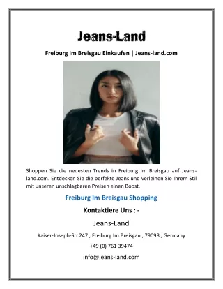 Freiburg Im Breisgau Einkaufen  Jeans-land.com