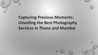 Capturing Precious Moments: Unveiling the Best Photography Services in Mumbai