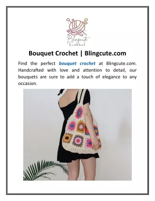 Bouquet Crochet Blingcute