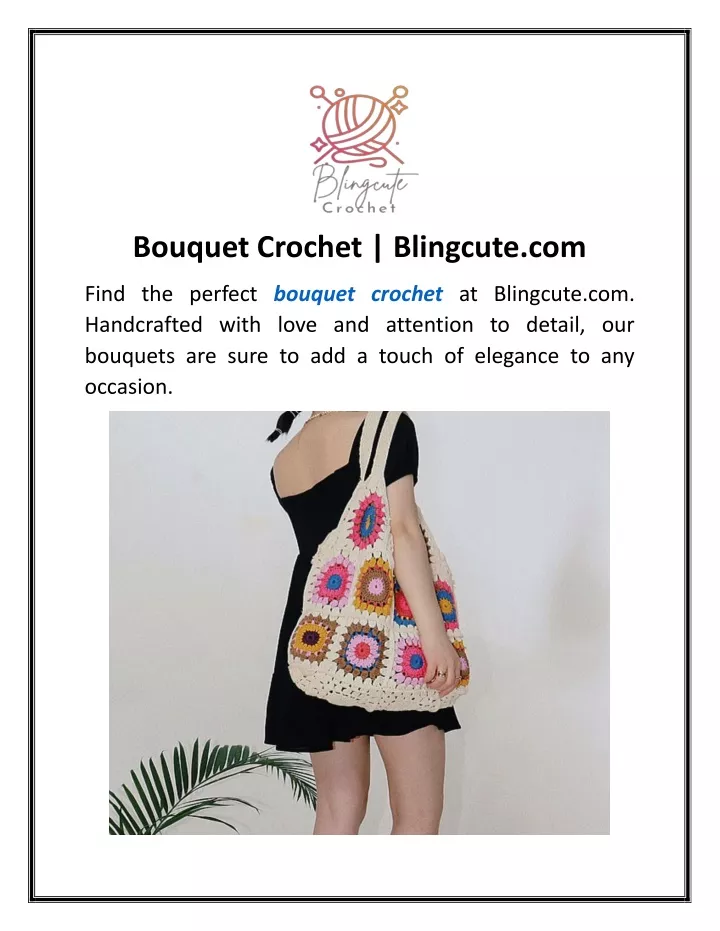 bouquet crochet blingcute com