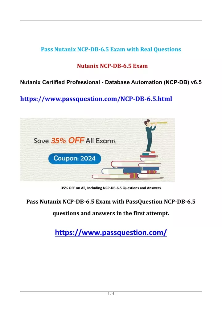 pass nutanix ncp db 6 5 exam with real questions