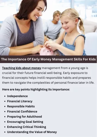 The Importance Of Early Money Management Skills For Kids
