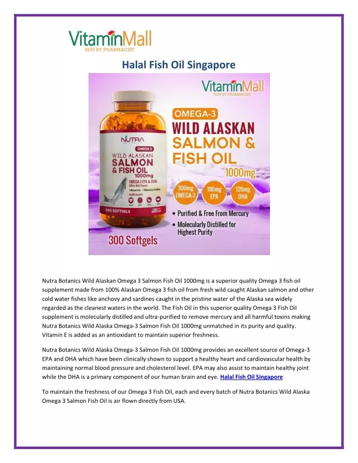 halal fish oil singapore