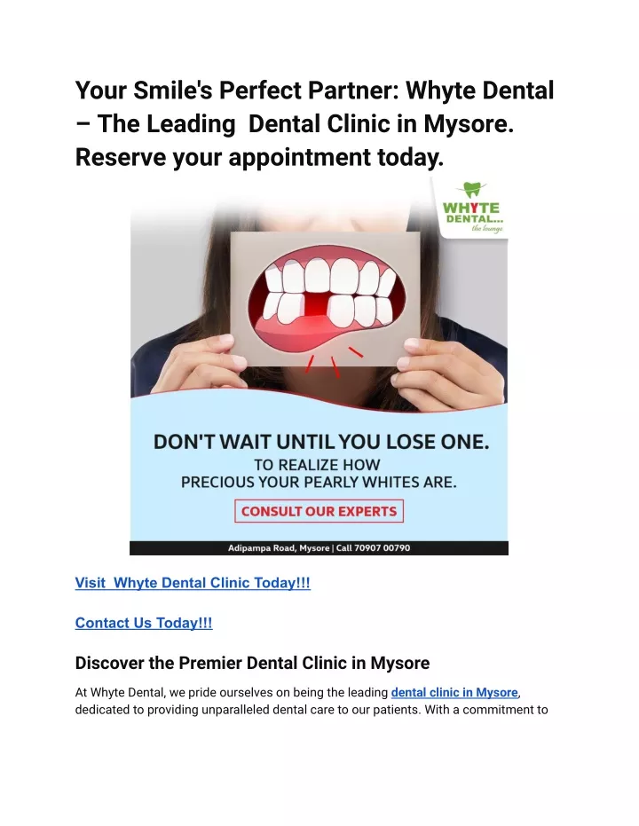 your smile s perfect partner whyte dental