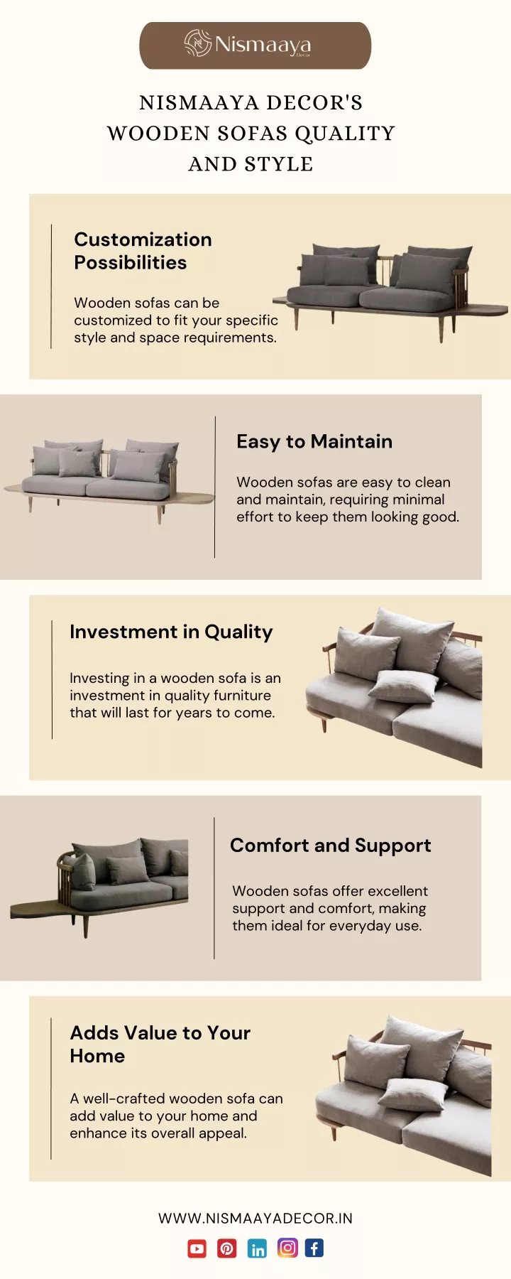nismaaya decor s wooden sofas quality and style