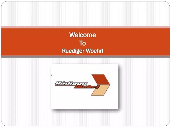 welcome to ruediger woehrl