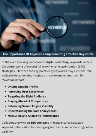 the importance of keywords implementing effective