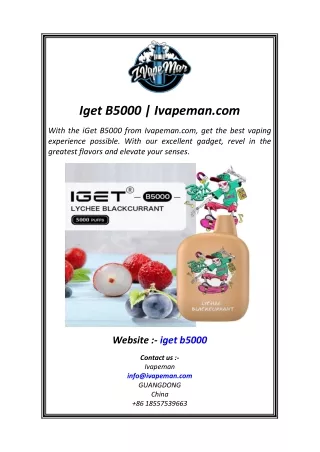 Iget B5000  Ivapeman.com