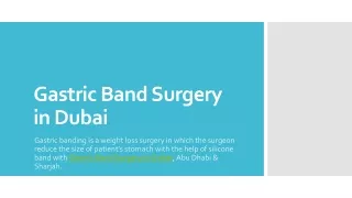 Gastric Band Surgery in Dubai