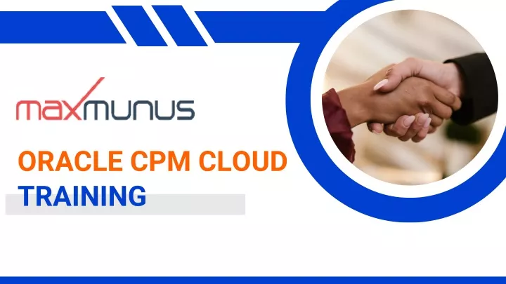 oracle cpm cloud training