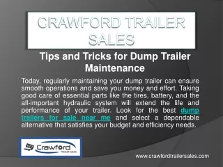 Flatbed trailer dealers near me - Crawford Trailer Sales