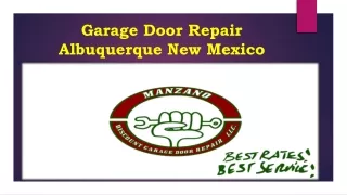Garage Door Repair Albuquerque New Mexico