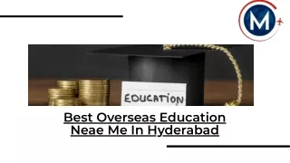 Best Overseas Education Near Me In Hyderabad