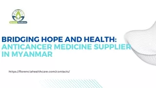 bridging hope and health anticancer medicine