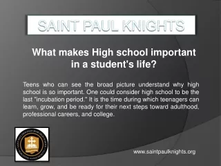 Private schools worcester- Saint Paul Jr-Sr High School
