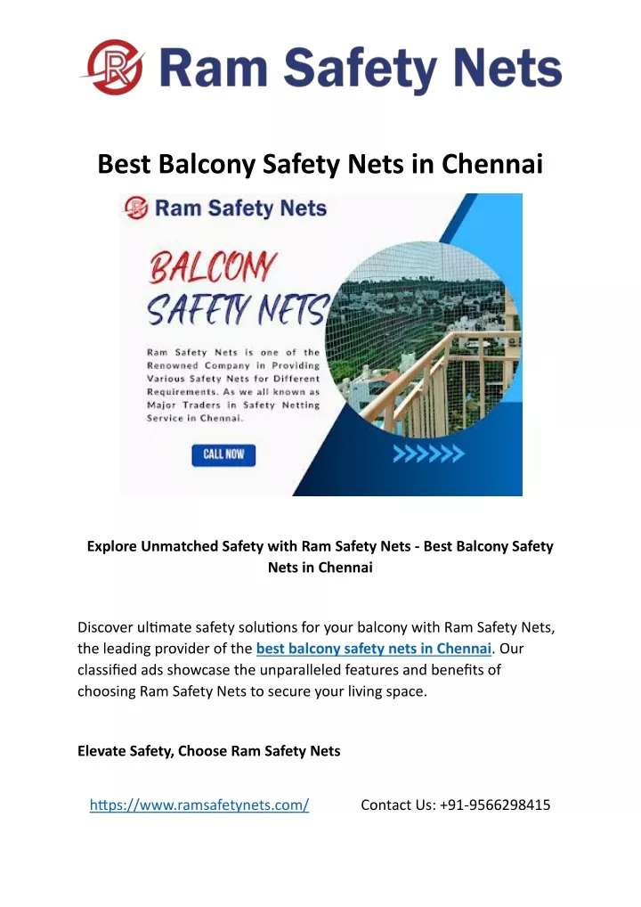 best balcony safety nets in chennai