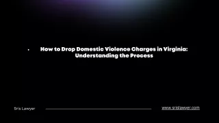 how to drop domestic violence charges in virginia