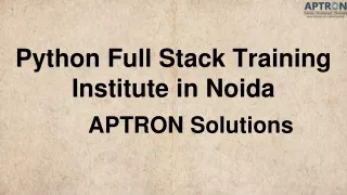 python full stack training institute in noida