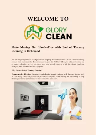 Get Your Deposit Back End of Tenancy Cleaning Richmond Experts